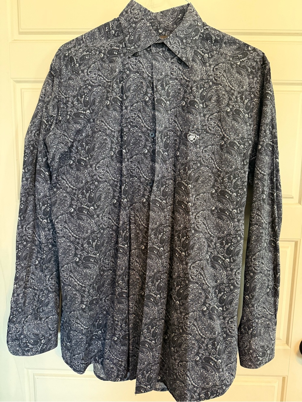 Men's Ariat Stretch Paisley Long-Sleeve Shirt